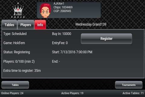 Ajax Poker screenshot 4