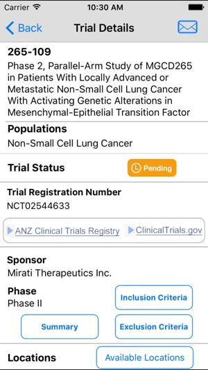 ClinTrial Refer Oncology QLD(圖4)-速報App