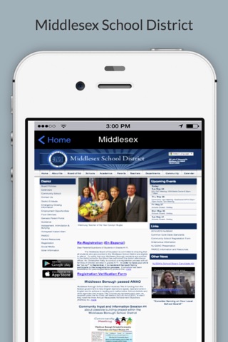 Middlesex School District screenshot 2