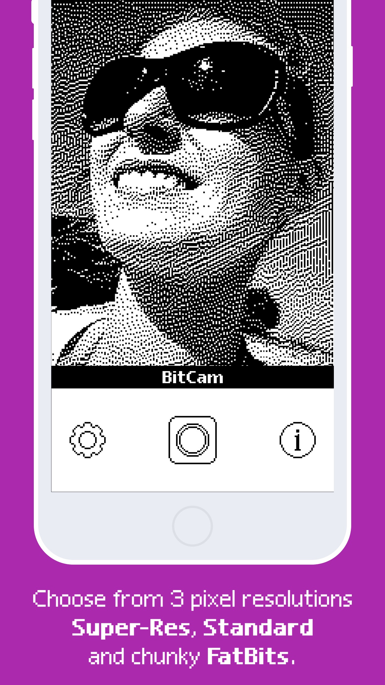 Screenshot do app BitCam