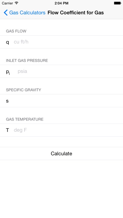 Gas Calculators - Chemical & Petroleum Engineers