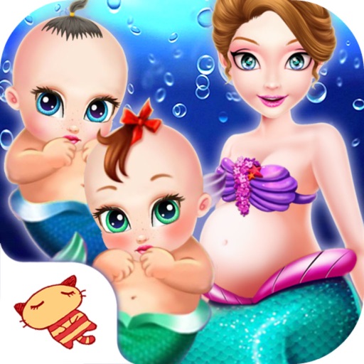 Princess Mermaid Family - Mommy Makeup Salon/Lovely Baby Care Icon