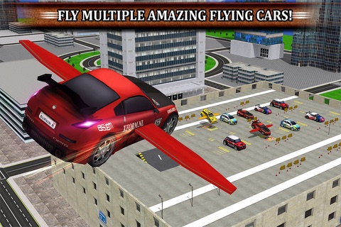 Multistory Flying Car Parking - Airplane Landing Simulator screenshot 3
