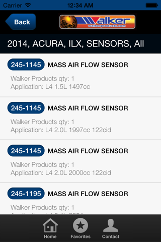 Walker Products Engine Management screenshot 3