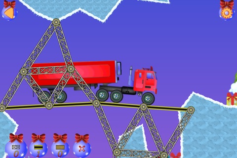 Christmas bridge - Bridge construction simulator screenshot 2