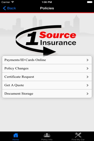 1 Source Insurance screenshot 2