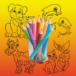 Kids Coloring Book Cute Animal - Preschool Game Learning for Fun