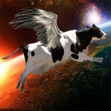 Activities of Flying Cow Rescue Galaxy Game : The Super Cow Flying Simulator Game of 2016