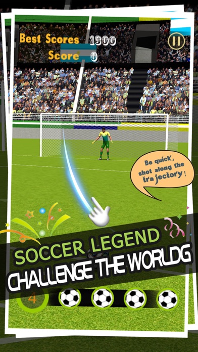 フリーキックのサッカー - ペナルティサッカーゴールのスクリーンショット1 フリーキックのサッカー - ペナルティサッカーゴールのスクリーンショット1