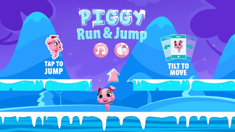 Piggy Run & Jump - Tilt to Escape from the Grumpy Bear - Crazy Chase on Ice