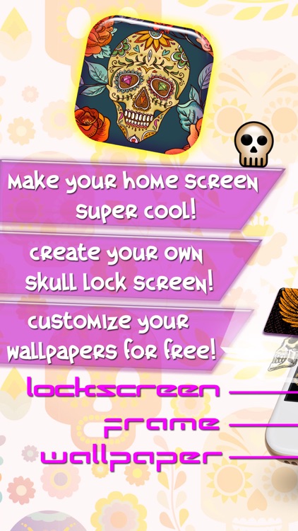 Skull Wallpaper Collection – Day of The Dead Background Images and Scary Lock Screen Themes