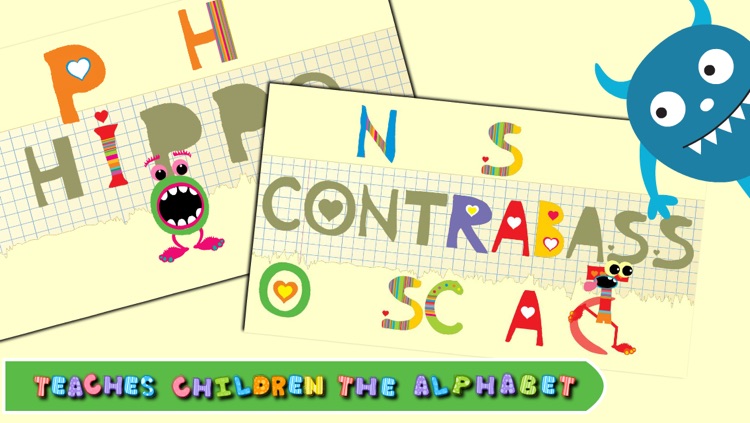 AZ Learn Alphabet for Toddlers. Drag and drop the funny and crazy animated letters!