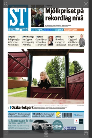 Sundsvalls Tidning e-tidning screenshot 2