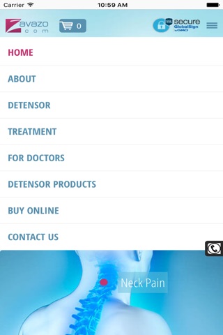 Avazo - Buy Online Detensor Back Pain Relief Devices screenshot 3