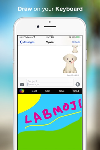 Labmoji Keyboard - Cute Labrador emoji stickers with themes, fancy fonts & cool new emojis for iPhone screenshot 4