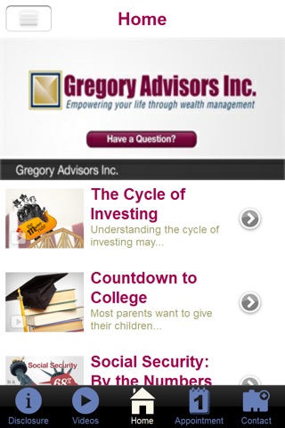 Gregory Advisors Inc screenshot 2