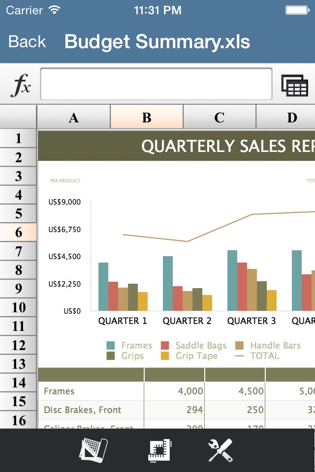 Spreadsheet Pro for MS Excel File Format screenshot 4