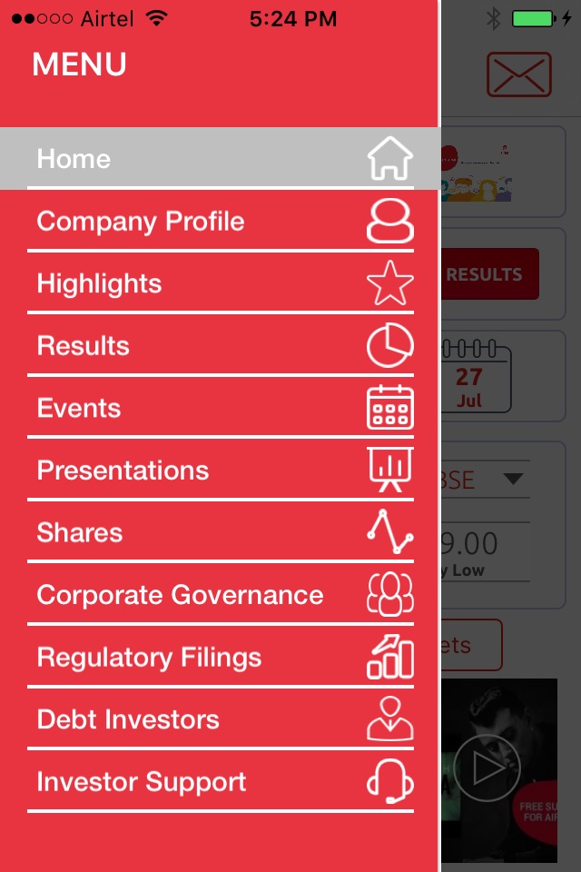 Airtel Investor - iPhone edition screenshot 2