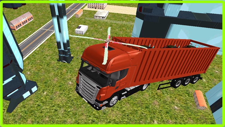 Flying Car Transporter Truck Simulator - Futuristic Transformer Truck Stunts screenshot-3