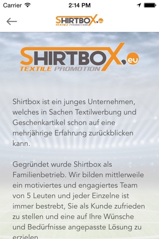 Shirtbox Football App 2016 screenshot 2
