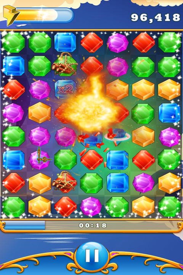 Gems Blast puzzle:Free fun match 3 games screenshot 4