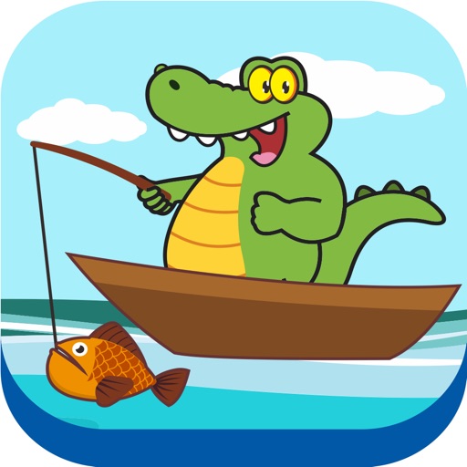 Crocodile Fishing - Fun Fish Water Game for Kids icon