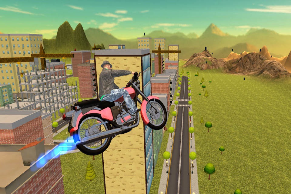 Flying Moto Bike Driving Simulator 2016 screenshot 3