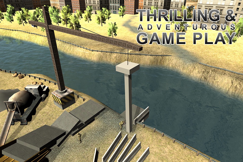 Army Bridge Construction Simulator – Mega machines & cargo crane driving game screenshot 3