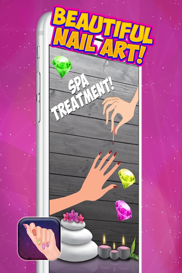 3D Nail Spa Salon – Cute Manicure Designs and Make.up Games for Girls screenshot 2