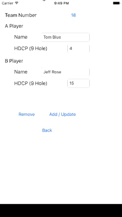 Four Ball League Scoring