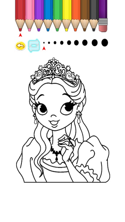 Kids Coloring Book - Princess Midori screenshot-3
