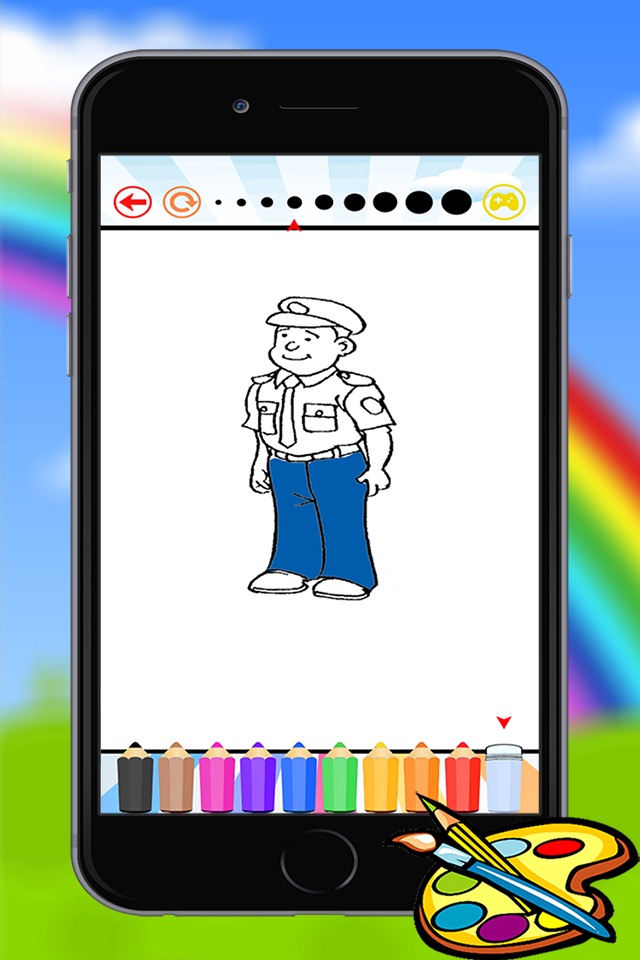 occupations coloring book for kids screenshot 2