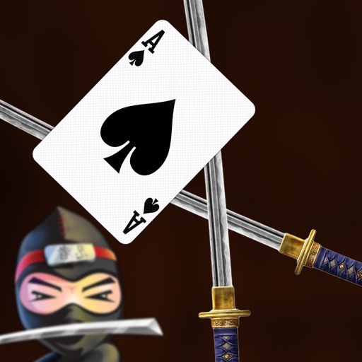 Awesome Hi-Lo Ninja Casino Card - best gambling card betting game Icon