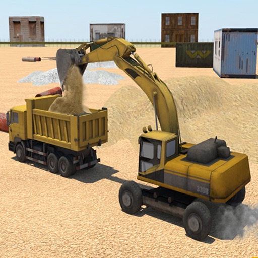 Heavy Excavator Machine 3d icon