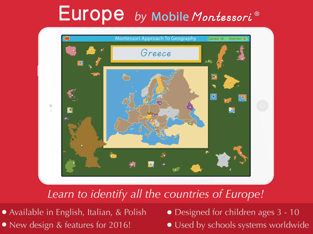 Montessori Approach To Geography HD - Europe Lite(圖1)-速報App