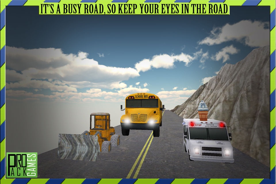 Fast School Bus Driving Simulator 3D Free - Kids pick & drop simulation game free screenshot 2