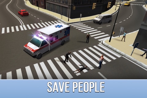 Ambulance Driving Simulator 3D Full screenshot 2