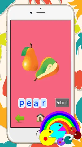 Game screenshot Fruit Alphabet Spelling Words Kindergarten School apk