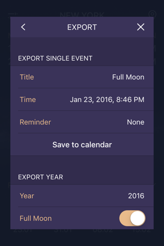Full Moon - Moon Phase Calendar and Lunar Calendar screenshot 3