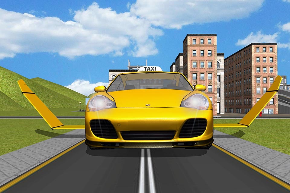 Flying Taxi Driver 3d Simulator screenshot 4