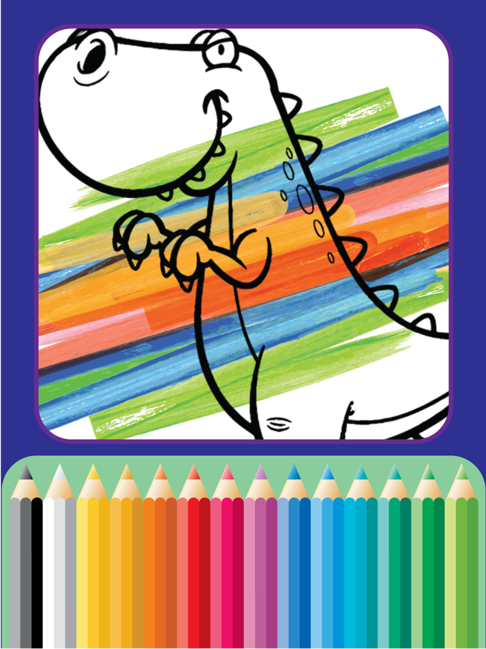 Dinosaurs Village coloring page for boys Third Edition