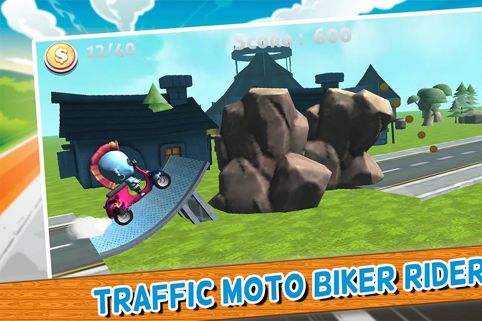 Traffic Moto Biker Rider - race car games extreme car racing simulator screenshot 2