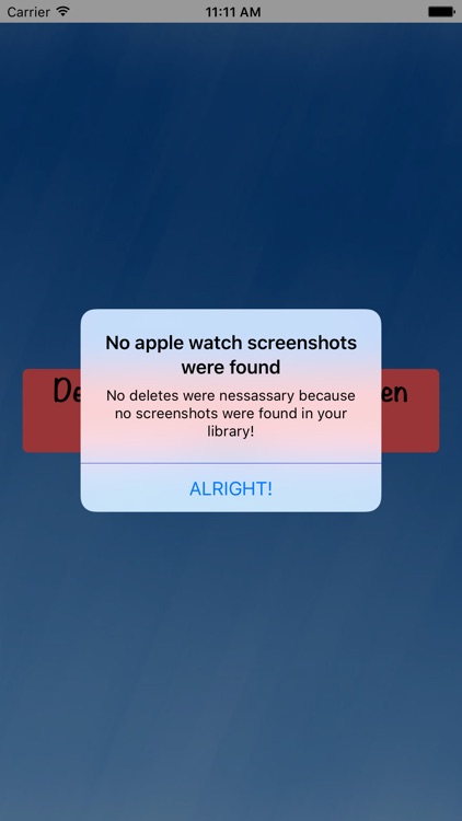 Apple Watch Screenshot Deletion Tool