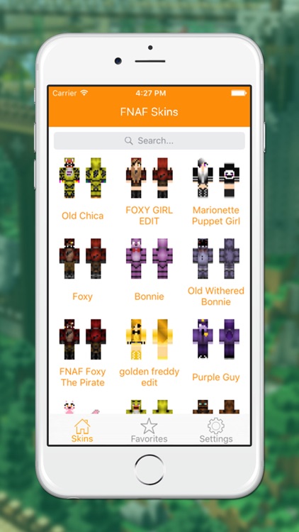 HD FNAF Skins for Minecraft PE & PC Edition