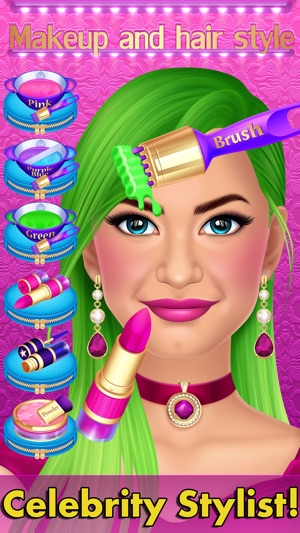 Celebrity Fashion Makeover Salon - Spa Kids Games(圖2)-速報App