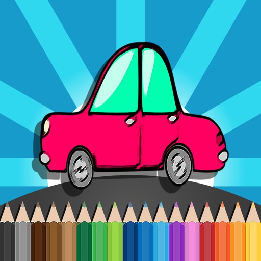 Cars Coloring Book Game for Preschool Icon