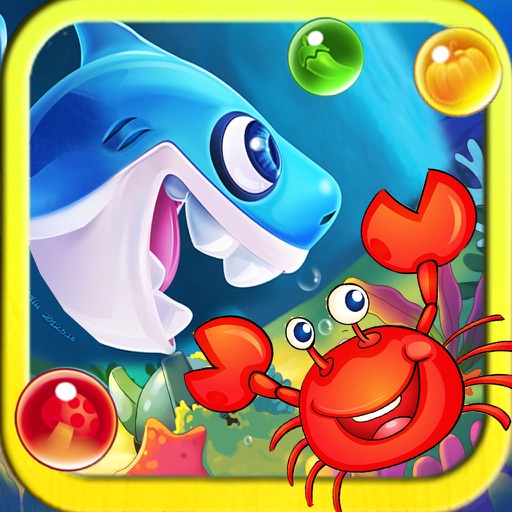 Mr Crab Vs Hungry Shark Crush : Bubble Shooter World iOS App