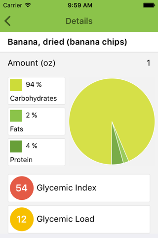 Glyx - Glycemic Load and Index screenshot 3