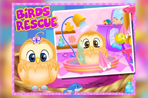 birds rescue - Take care for your innocent Bird  - care & dress up kids game screenshot 2