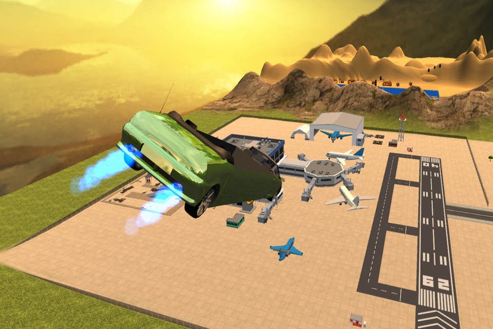 Flying Limo Open Car Edtion Simulator 2016 screenshot 4